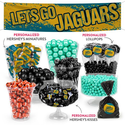 Lets Go Jaguars Deluxe Candy Buffet