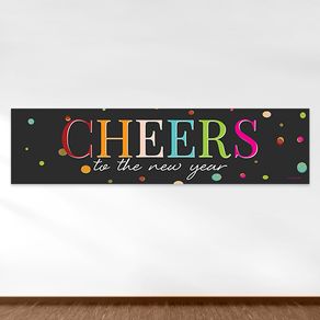 New Year's Eve Cheers 5 Ft. Banner