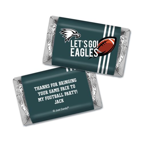 Personalized Hershey's Miniatures Wrappers Eagles Football Party