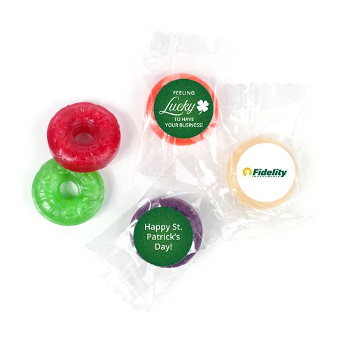 Personalized St. Patrick's Day Feeling Lucky Add Your Logo Life Savers 5 Flavor Hard Candy