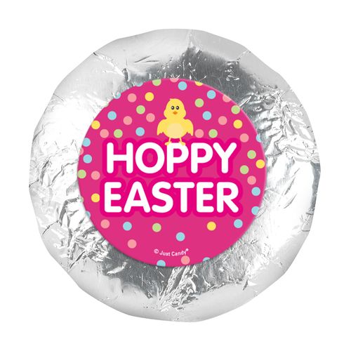 Easter Pink Chick 1.25" Stickers (48 Stickers)
