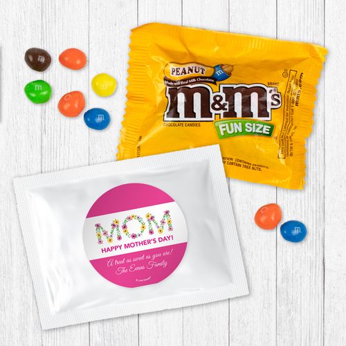 Personalized Bonnie Marcus Mother's Day Mom in Flowers Peanut M&Ms