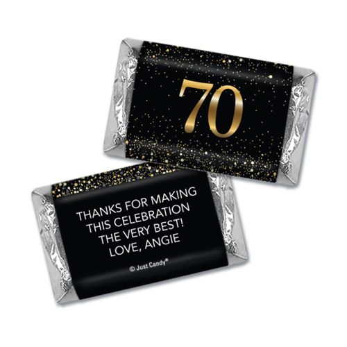 Personalized Birthday Hershey's Miniatures Wrappers Elegant Birthday Bash 70