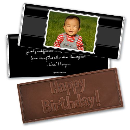 Personalized Birthday Embossed Happy birthday Chocolate Bar Photo