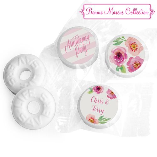 Bonnie Marcus Collection Floral Embrace Personalized Anniversary Stickers Life Savers