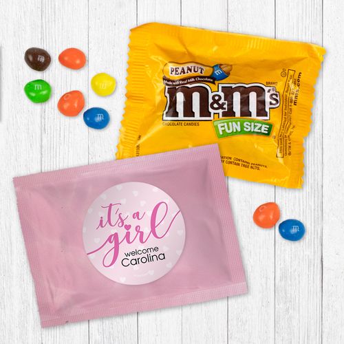 Personalized Girl Birth Announcement It?s a Girl Peanut M&Ms