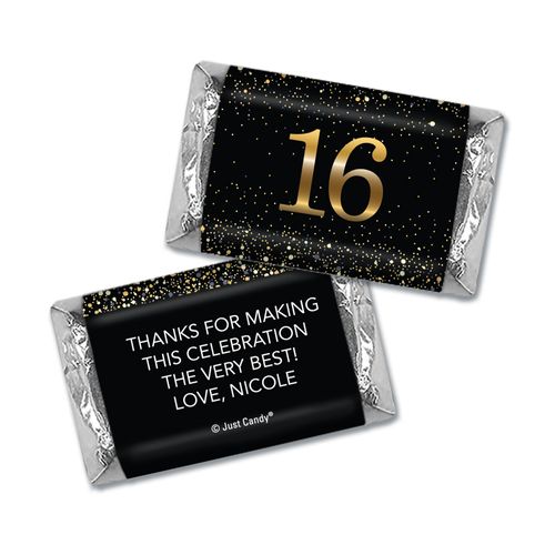 Personalized Birthday Hershey's Miniatures Wrappers Elegant Birthday Bash 16