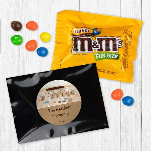 Personalized Business Thank You Scrabble Success Peanut M&Ms