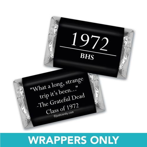 Class Reunion Personalized Hershey's Miniatures Wrappers Graduation Year