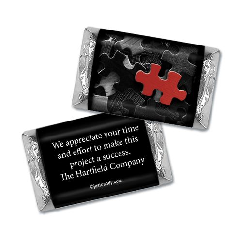Personalized Business Thank You Puzzle Key Piece Hershey's Miniature Wrappers Only