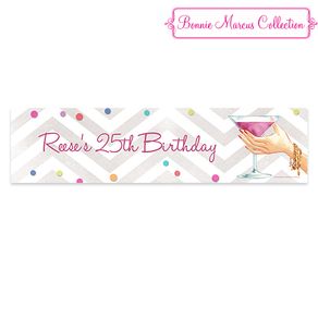 Personalized Birthday Here's to You 5 Ft. Banner
