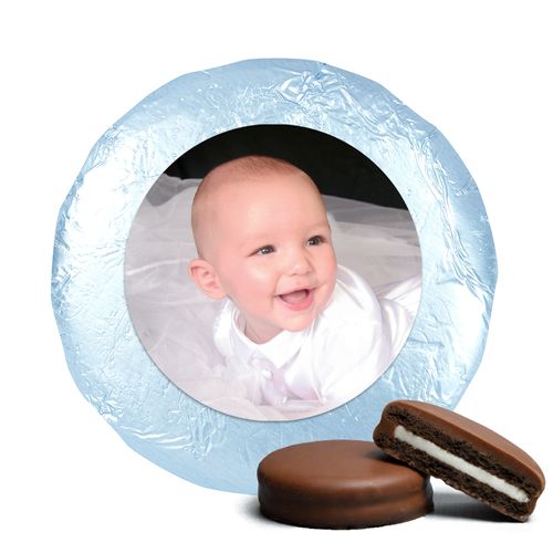 Baptism Cute Pic Milk Chocolate Covered Oreo Cookies Foil Wrapped