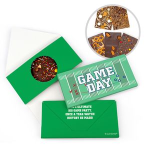 Personalized Sports Football Field Gourmet Infused Belgian Chocolate Bars (3.5oz)