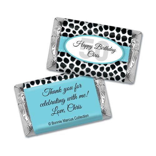 Bonnie Marcus Personalized Adult Birthday Mini Candy Bar Wrappers