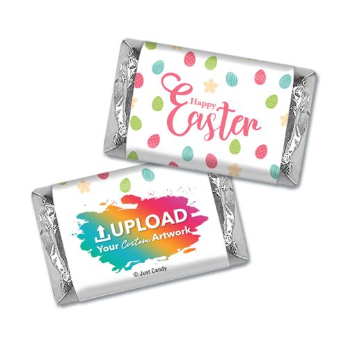 Add Your Logo Easter Eggs & Flowers Mini Wrappers