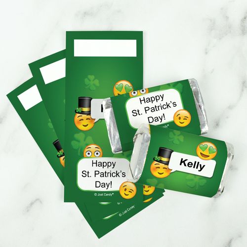 Personalized St. Patrick's Day Emoji Mini Wrappers