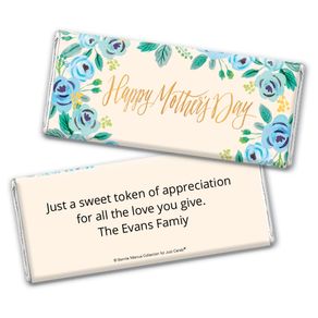 Bonnie Marcus Collection Mother's Day Personalized Chocolate Bar Wrappers Chocolate & Wrapper Here's Something Blue Mother's Day Favors