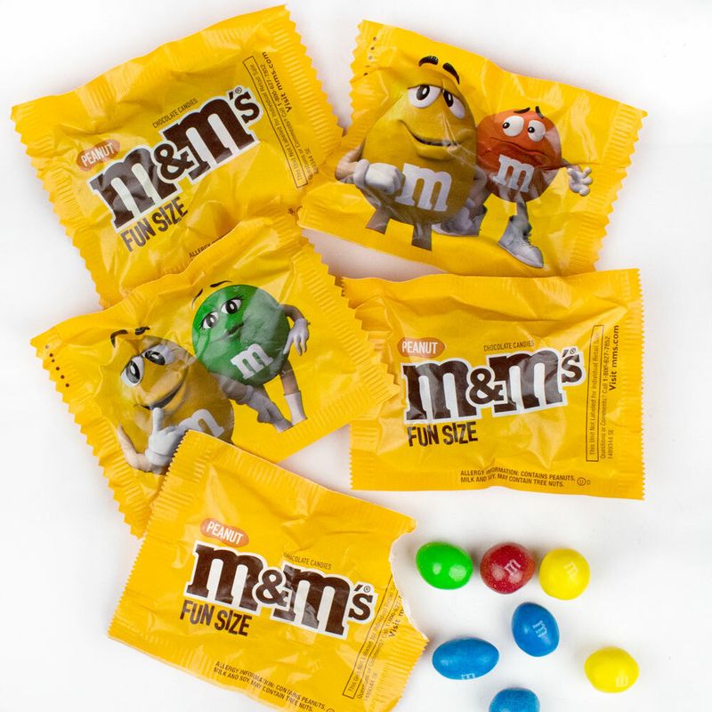 M&M'S Peanut Milk Chocolate Fun Size Candy Packs