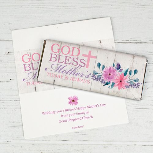 Personalized Mother's Day God Bless Mothers Chocolate Bar Wrappers Only