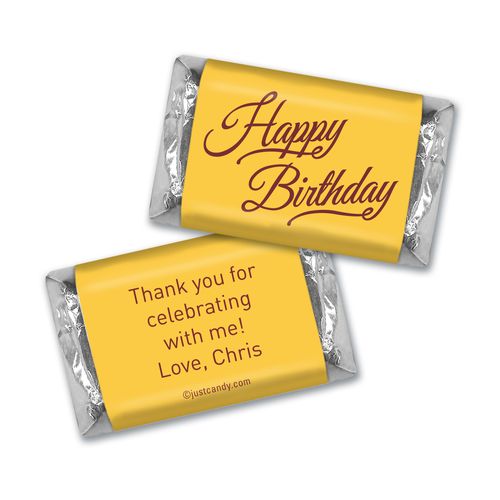 Birthday Personalized Hershey's Miniatures Timeless Age Circle
