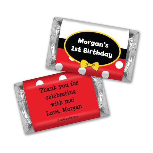Birthday Personalized Hershey's Miniatures Mickey Mouse