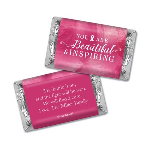 Personalized Breast Cancer Hershey's Miniatures Pink Inspiration