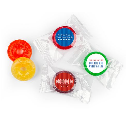 Personalized Patriotic Freedom LifeSavers 5 Flavor Hard Candy (300 Pack)