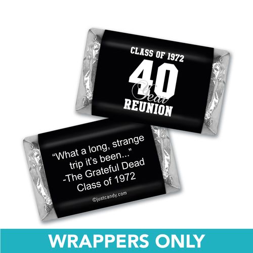 Class Reunion Personalized Hershey's Miniatures Wrappers Milestone
