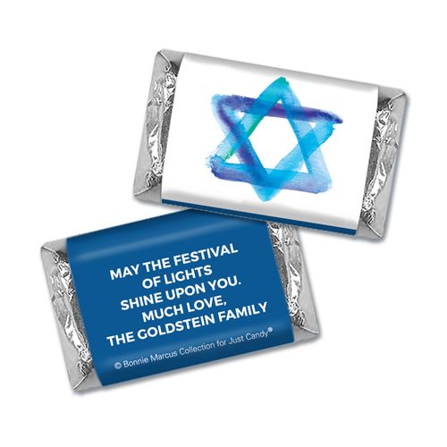 Personalized Bonnie Marcus Hanukkah Star of David Mini Wrappers Only