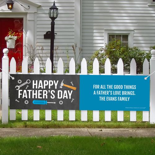 Personalized Bonnie Marcus Tools Father's Day 5 Ft. Banner