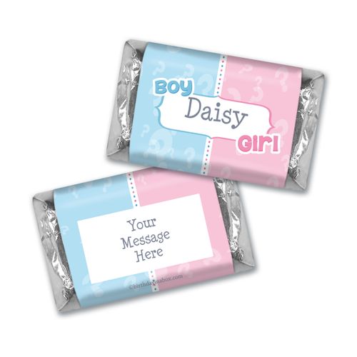 Pick a Side Gender Reveal Personalized Hershey's Miniatures Wrappers