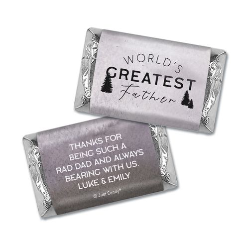 Personalized Father's Day Wisdom & Wilderness Hershey's Miniatures Wrappers