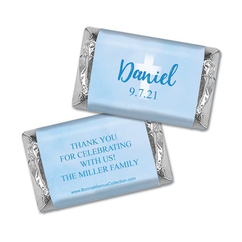 Personalized Bonnie Marcus Boy First Communion Faded Cross Mini Wrappers Only