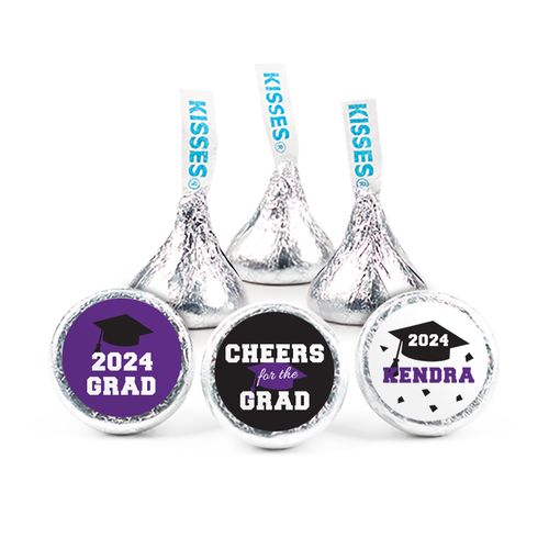 Personalized Graduation Cheers Grad! 3/4" Stickers (108 Stickers)