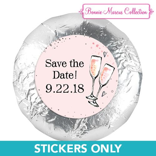 Bonnie Marcus Collection Save the Date The Bubbly 1.25" Stickers (48 Stickers)