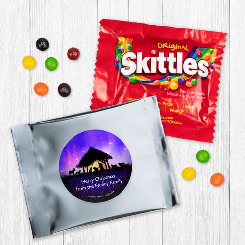 Personalized Christmas Holy Night Skittles