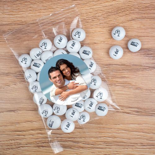 Personalized Wedding Add your Photo Candy Bag with JC Chocolate Minis