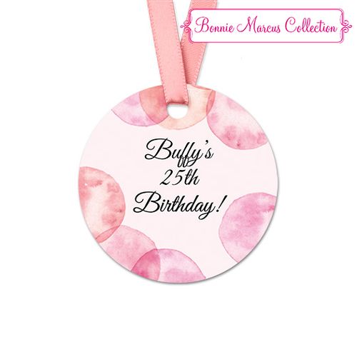 Personalized Round Blithe Spirit Birthday Favor Gift Tags (20 Pack)