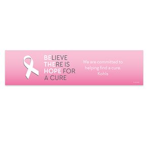 Personalized Breast Cancer Awareness Be the Hope 5 Ft. Banner