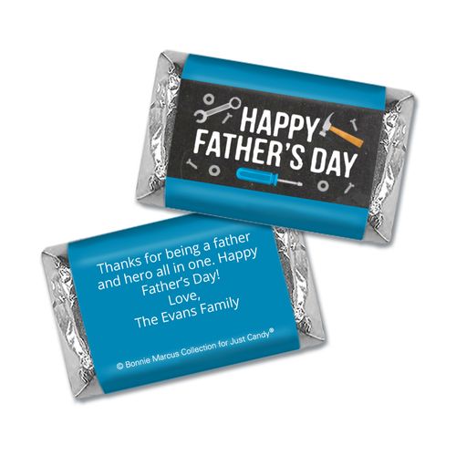 Bonnie Marcus Collection Personalized Father's Day Hershey's Miniatures Wrappers Tools