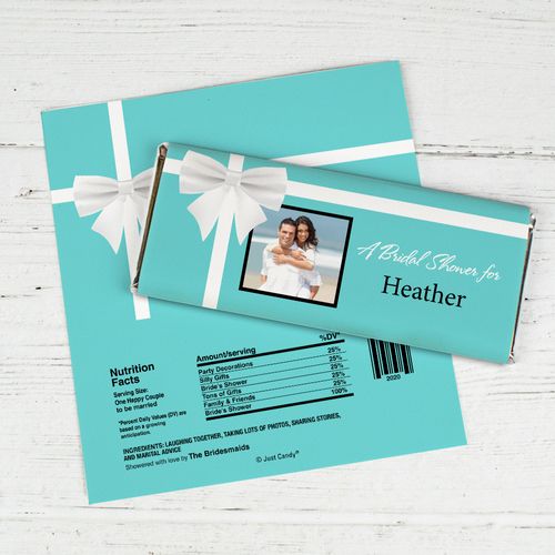 Bridal Shower Favors Personalized Candy Bar Wrappers