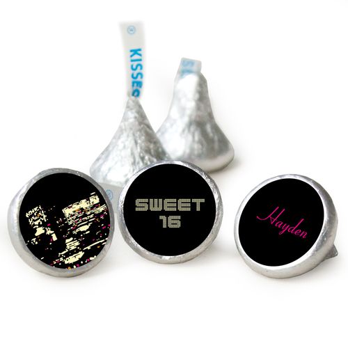 Birthday Personalized Hershey's Kisses City Night in Lights Skyline Assembled Kisses