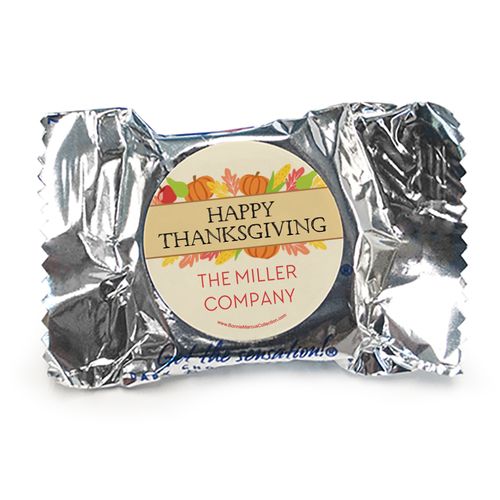 Personalized Bonnie Marcus Thanksgiving Happy Harvest York Peppermint Patties