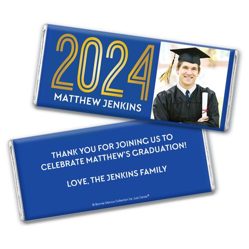 Personalized Bonnie Marcus Graduation Golden Grad Chocolate Bar & Wrapper