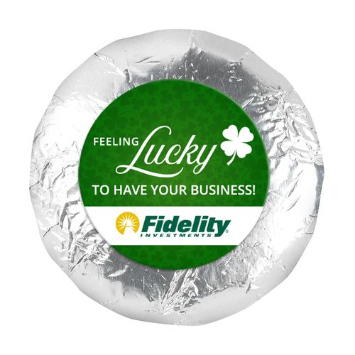 Personalized St. Patrick's Day Feeling Lucky Add Your Logo 1.25" Stickers (48 Stickers)
