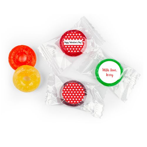 Valentine's Day Personalized LifeSavers 5 Flavor Hard Candy Heart Pattern (300 Pack)