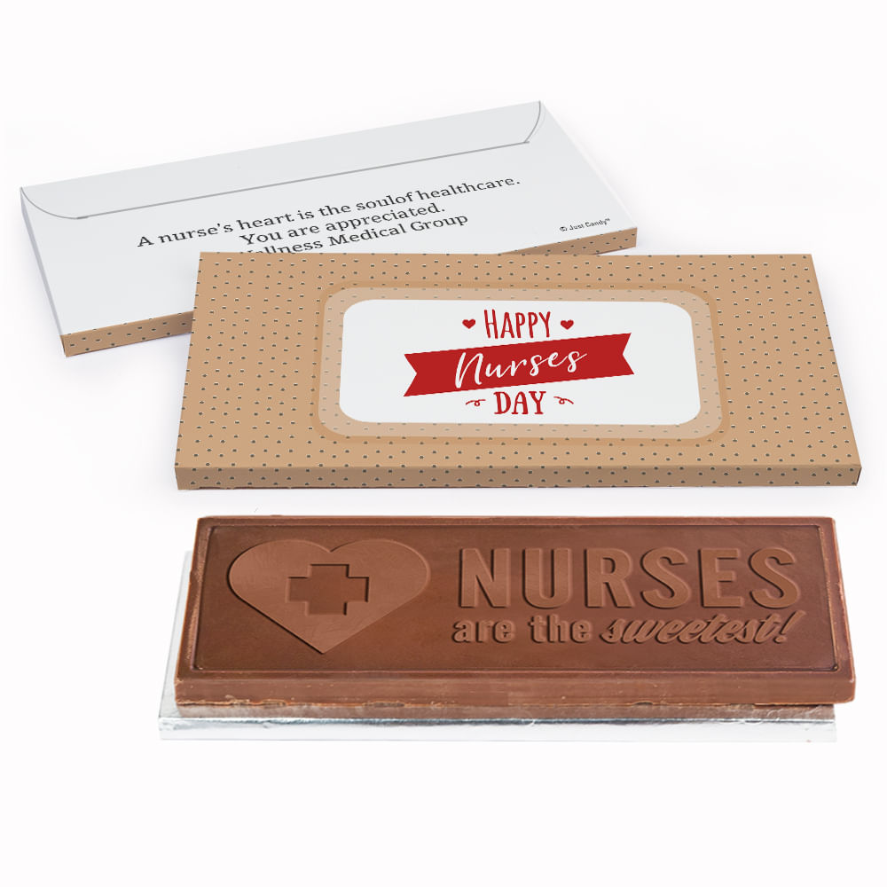 Deluxe Personalized Nurse Appreciation Happy Nurses Day Embossed