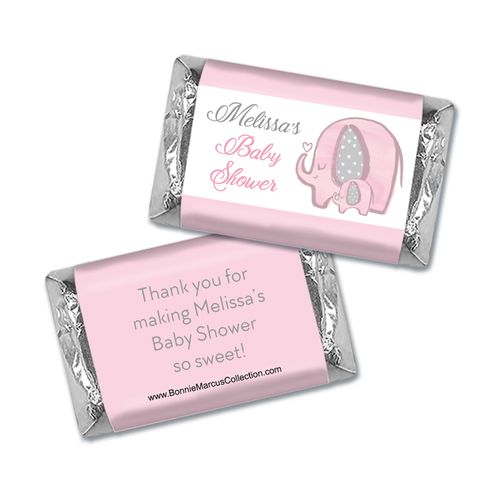 Personalized Bonnie Marcus Baby Shower Elephants Mini Wrappers