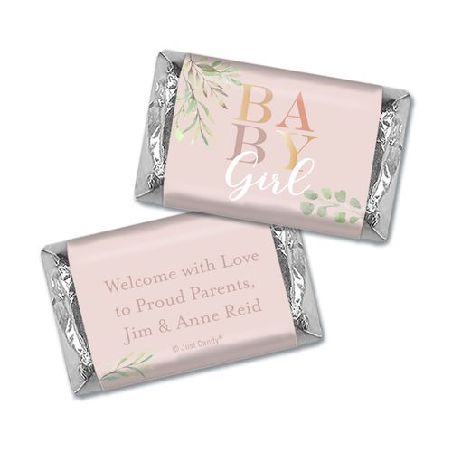 Birth Announcement Personalized Hershey's Miniatures Wrappers Baby Girl