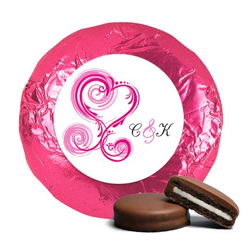 Personalized Wedding Reception Favors Milk Chocolate Covered Oreo Cookies